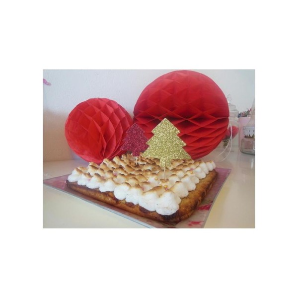 Noel : 3 Toppers Sapins Pour Gâteaux - Photo n°1