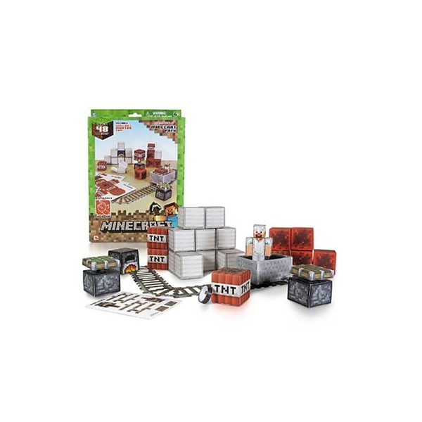 Minecraft - 16713 - Jeu De Construction - Kit Pour Wagonnet En Papercraft - Photo n°1