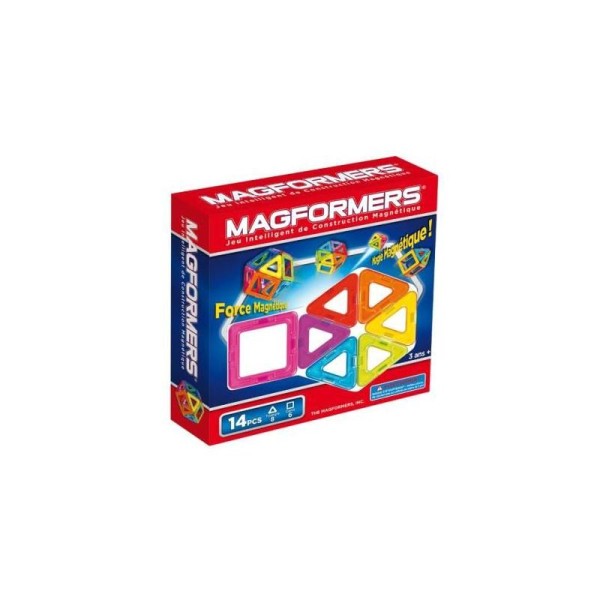 Jeu de Construction Magnétique Magformers, 14 pièces - Photo n°1