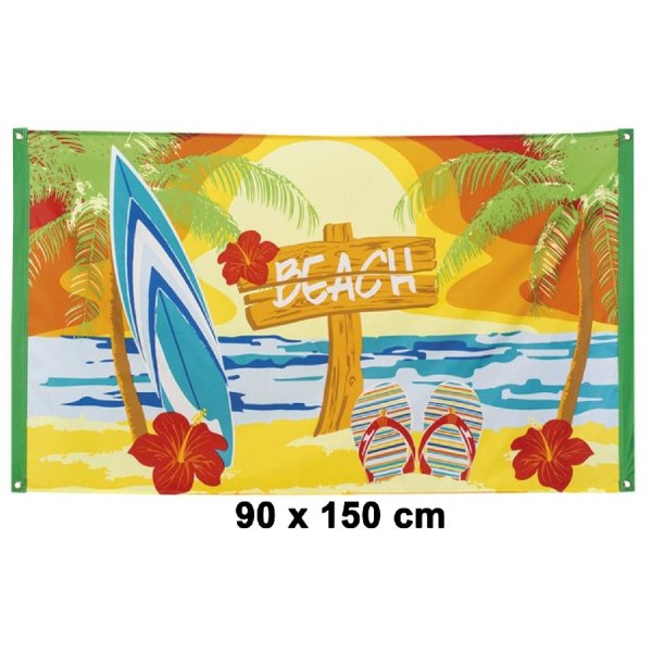 Drapeau polyester beach 90 x 150 cm - Photo n°1