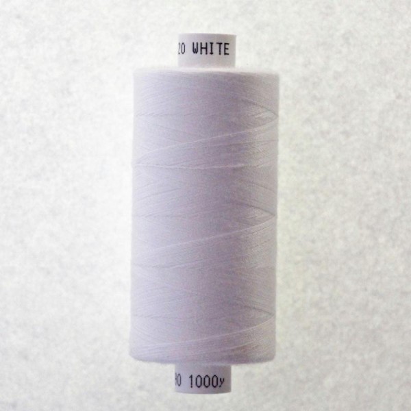 Mercerie Couture Fil à Coudre Moon en Polyester 915 Mètres Blanc