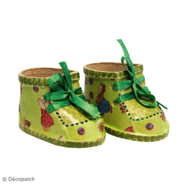 Chaussures de poupée en papier mâché - Photo n°2