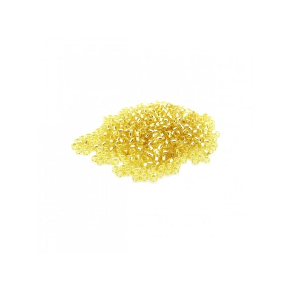 Perles miyuki rocaille 11/0 dore intérieur argenté ref 3 par 10g - Photo n°1
