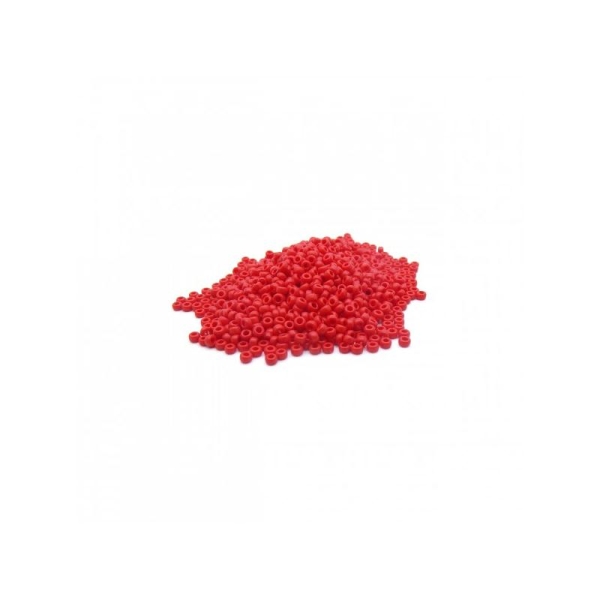 Perles miyuki rocaille 11/0 rouge opaque ref 408 par 10g - Photo n°1