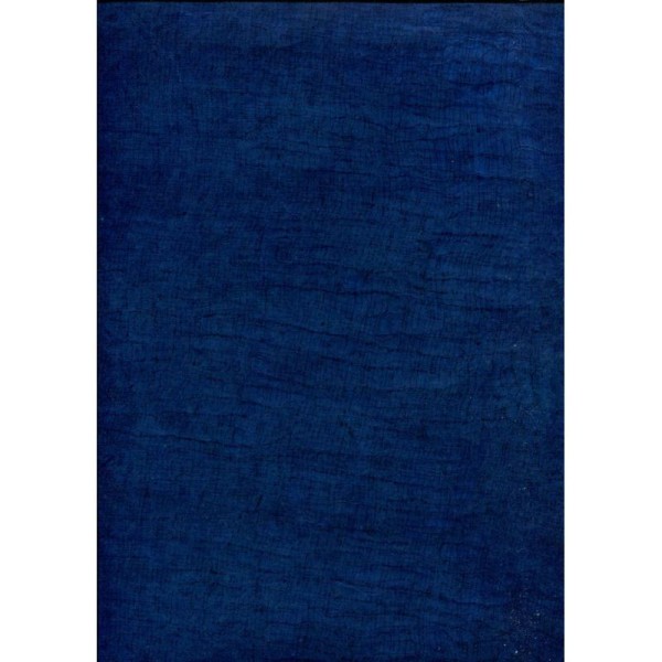 Toilé bleu marine, papier népalais - Photo n°1
