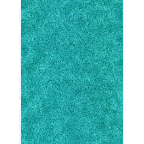 Soft turquoise, papier simili velours - Photo n°1