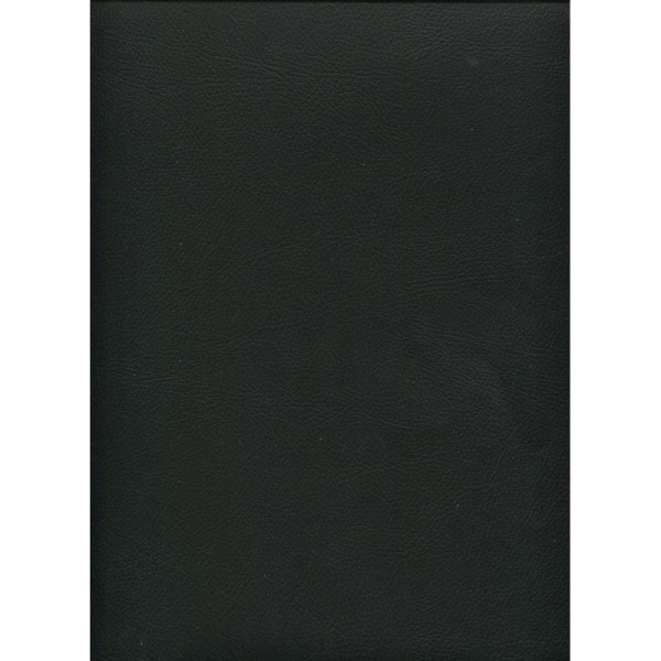 Chevreau noir, papier simili cuir - Photo n°1