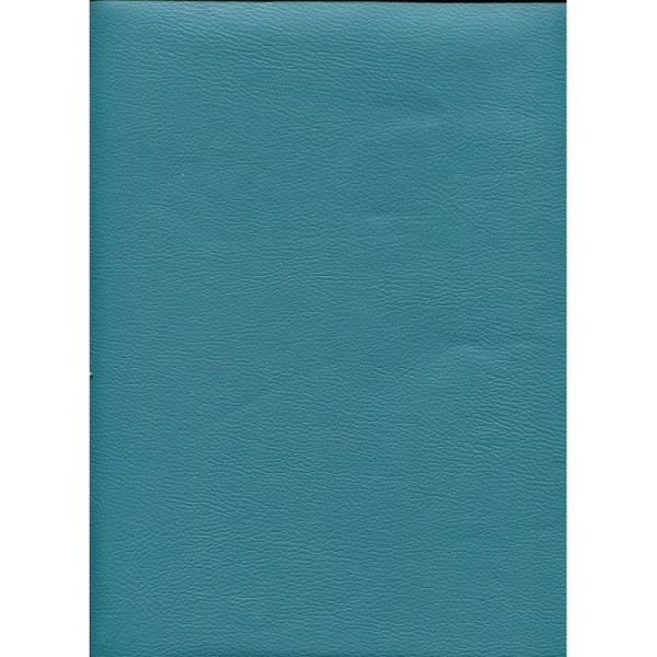 Chevreau bleu pétrole, papier simili cuir - Photo n°1