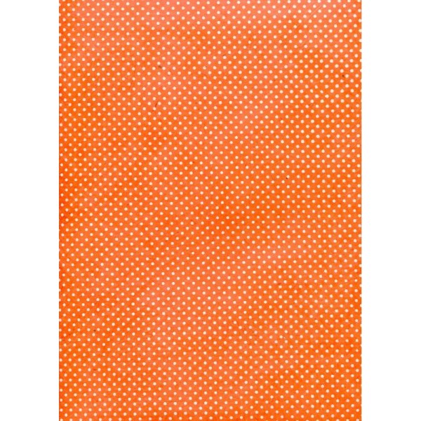 Plumetis orange, papier népalais - Photo n°1