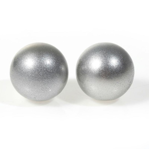 2 Perles Bola Sonore 18Mm Sans Trous -Sc75985- Création Bijoux- - Photo n°1