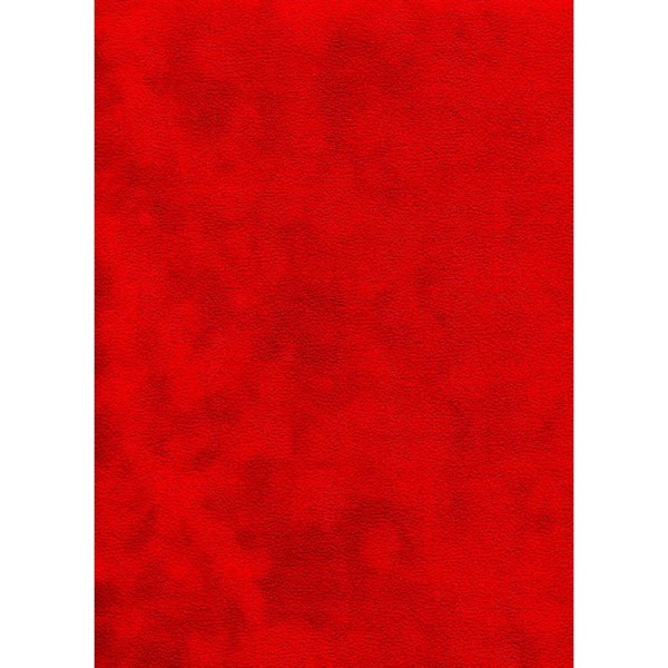 Soft rouge vif, papier simili velours - Photo n°1
