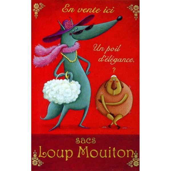 Loup mouiton, carte postale Amandine Piu - Photo n°1