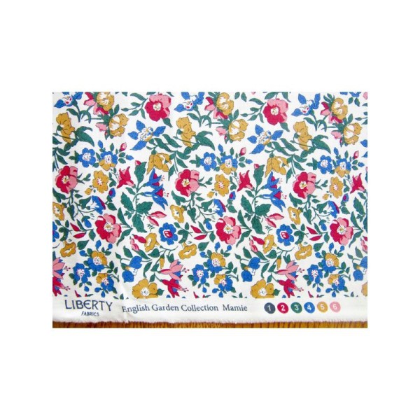 Liberty - Col. English garden - 50 x 110cm (2 Fat Quarters) - Fleur rose, rouge - Photo n°1