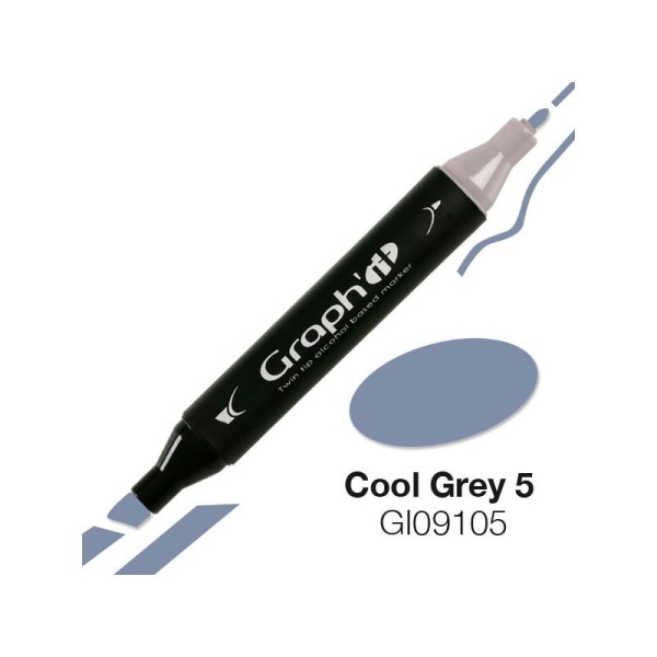 Graph'it marqueur à alcool 9105 - cool grey 5 - Photo n°1