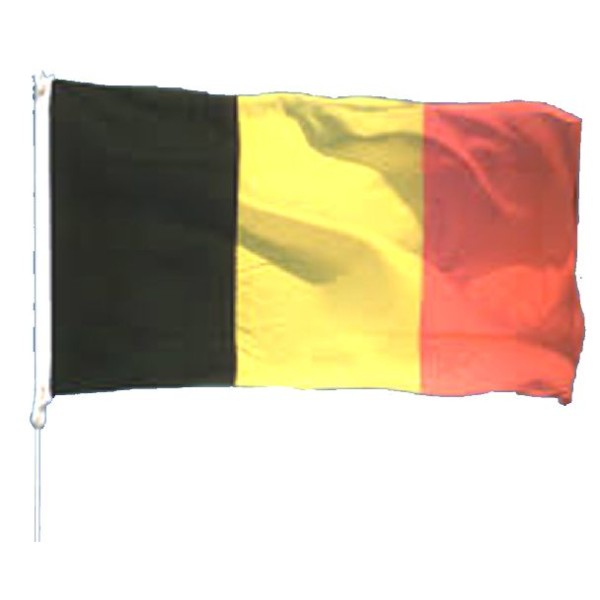 Drapeau polyester Belgique 90 x 150 cm - Photo n°1