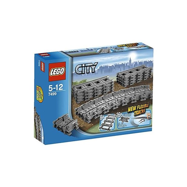 LEGO City Rails flexibles et droits - Photo n°1