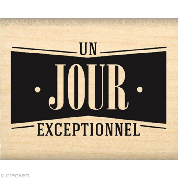 Tampon Logothèque - Jour d'exception - 5 x 4 cm - Photo n°1