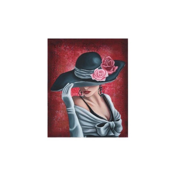 Image 3D - gk3040026 - 30x40 - femme chapeau rose - Photo n°1