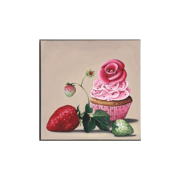 Image 3D - gk3030022 - 30x30 - cupcake fraise - Photo n°1