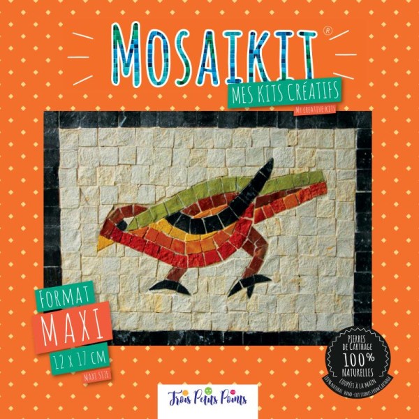 Kit mosaïque maxi - Oiseau - 12 x 17 cm - Photo n°1