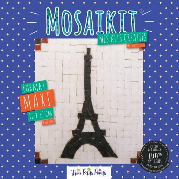 Kit mosaïque maxi+ - Tour Eiffeil - 12 x 17 cm - Photo n°1