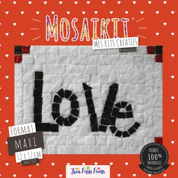 Kit mosaïque maxi - Love - 12 x 17 cm - Photo n°1