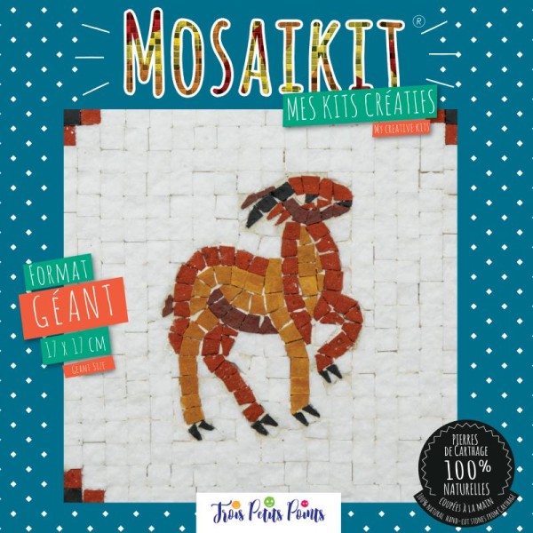 Kit mosaïque maxi - Gazelle - 12 x 17 cm - Photo n°1