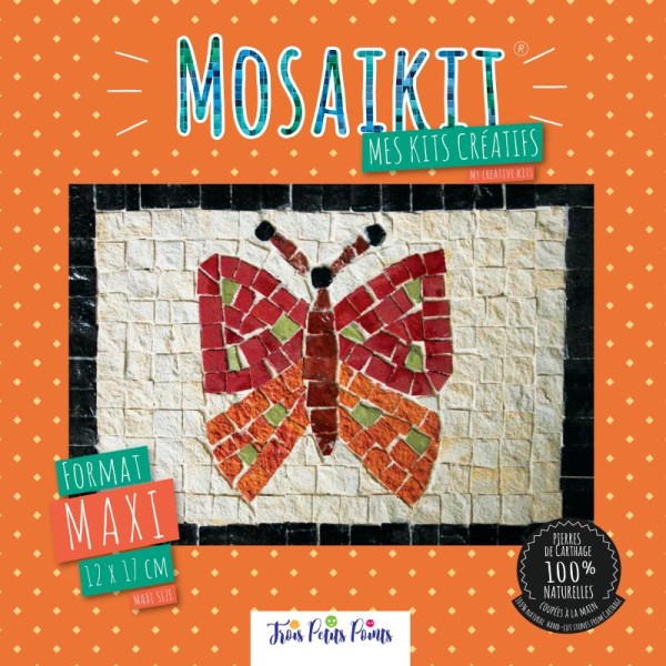 Kit mosaïque maxi - Papillon - 12 x 17 cm - Photo n°1