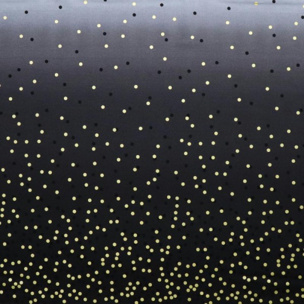 Tissu dégradé Confetti Charbon - Ombre Confetti Metallic par V&Co Dimensions:par 10 cm - Photo n°1