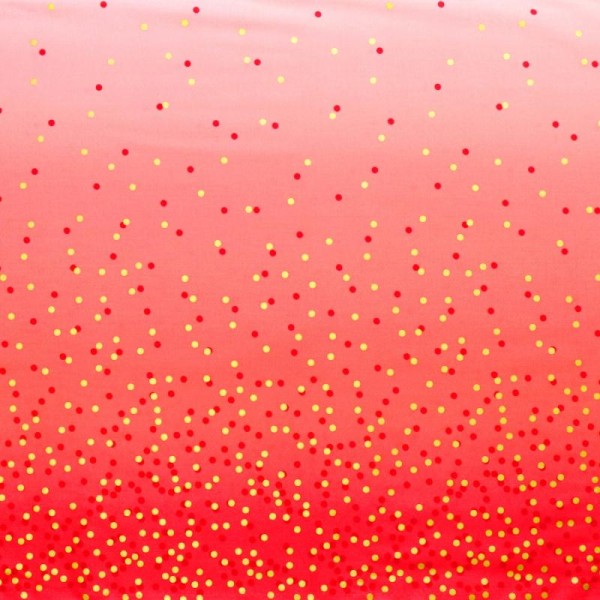 Tissu dégradé Confetti Dahlia - Ombre Confetti Metallic par V&Co Dimensions:par 10 cm - Photo n°1