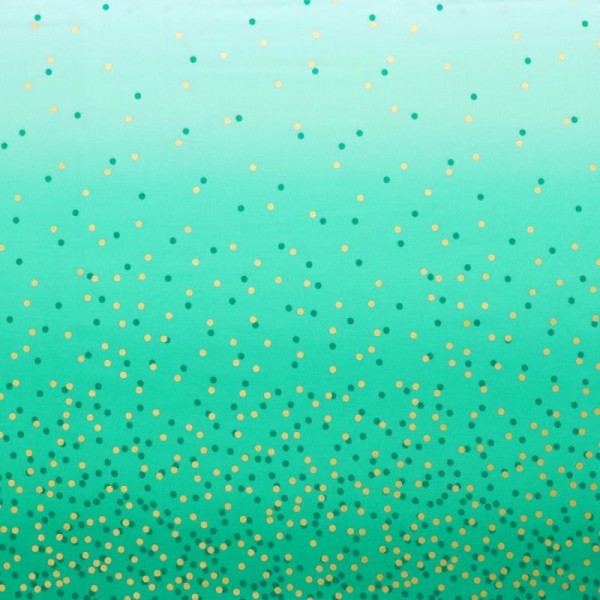 Tissu dégradé Confetti Emeraude - Ombre Confetti Metallic par V&Co Dimensions:par 10 cm - Photo n°1