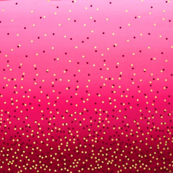 Tissu dégradé Confetti Framboise - Ombre Confetti Metallic par V&Co Dimensions:par 10 cm - Photo n°1