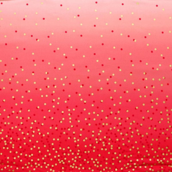 Tissu dégradé Confetti Grenadine - Ombre Confetti Metallic par V&Co Dimensions:par 10 cm - Photo n°1