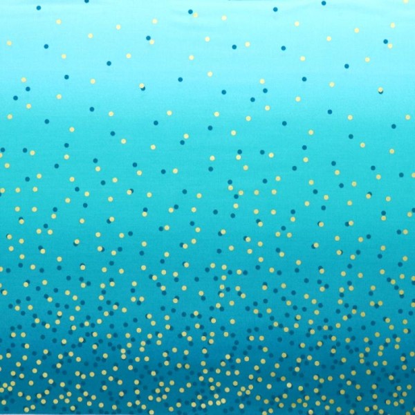 Tissu dégradé Confetti Lagon - Ombre Confetti Metallic par V&Co Dimensions:par 10 cm - Photo n°1