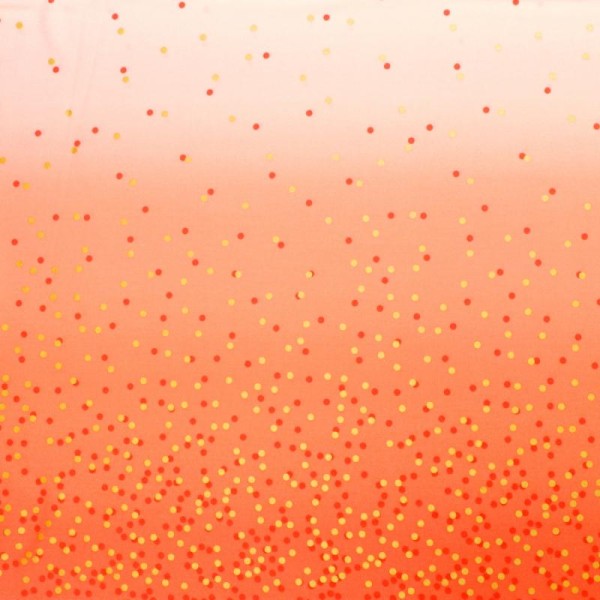 Tissu dégradé Confetti Pêche - Ombre Confetti Metallic par V&Co Dimensions:par 10 cm - Photo n°1