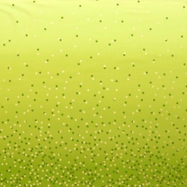 Tissu dégradé Confetti Vert Pomme - Ombre Confetti Metallic par V&Co Dimensions:par 10 cm - Photo n°1