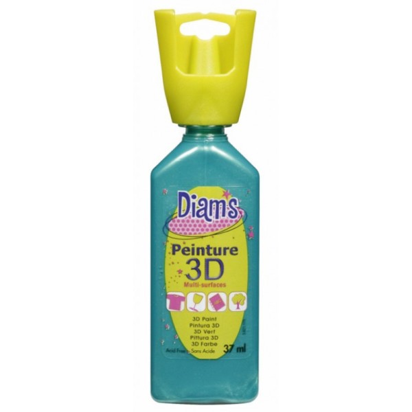 Diam's 3D nacrée bleu tropical - Photo n°1