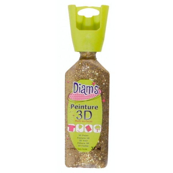 Diam's 3D pailletée or - Photo n°1