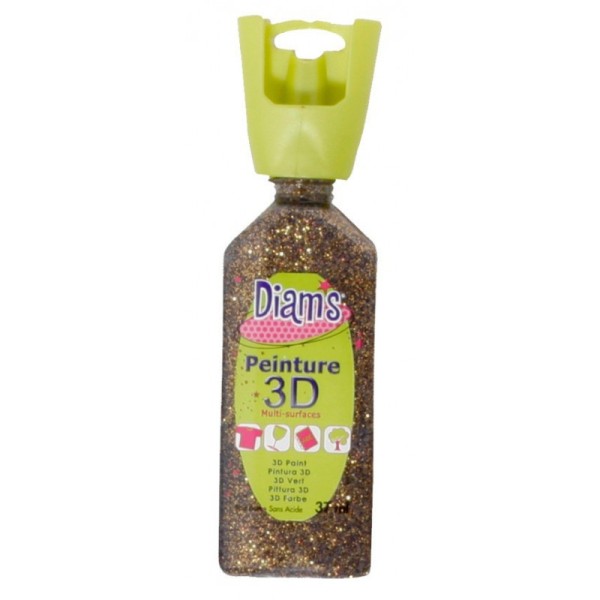 Diam's 3D pailletttee bicolore nougatine - Photo n°1