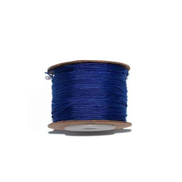 Fil nylon tressé 0,8 mm bleu x1 m - Photo n°1