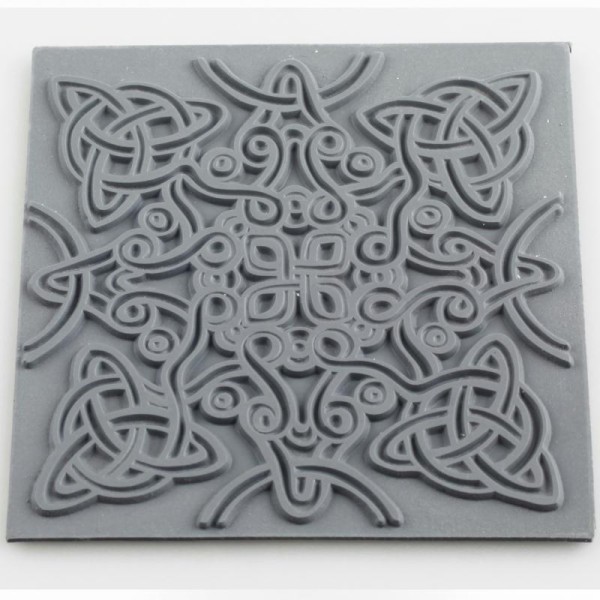 Plaque de texture pour pâte polymère Cernit (Plaque de texture Celtic Knot) - Photo n°1