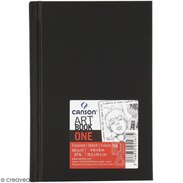 Carnet Art book one Canson - 10 x 15 cm - Photo n°1