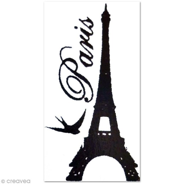 Miniature en bois adhésive 3D - Tour Eiffel - 8 pcs - Photo n°1