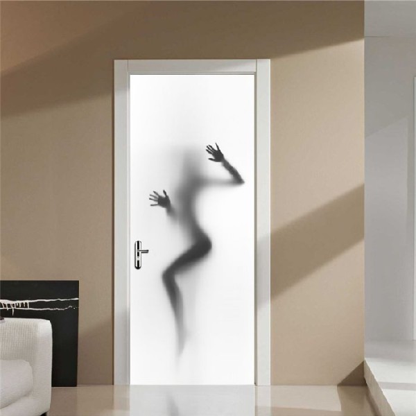 Sticker de porte femme nue - 200 x 79 cm - Photo n°1