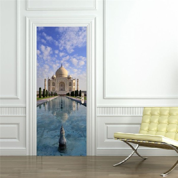 Sticker de porte palais Taj Mahal - 200 x 79 cm - Photo n°1