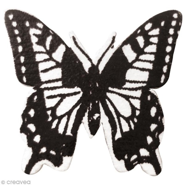 Miniature en bois adhésive 3D - Papillons - 8 pcs - Photo n°1
