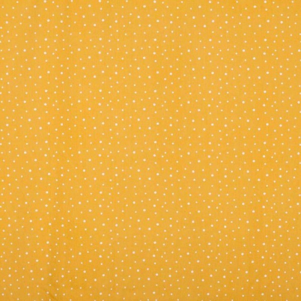 Tissu coton wildlife dots - Jaune moutarde- Par 50cm - Photo n°4