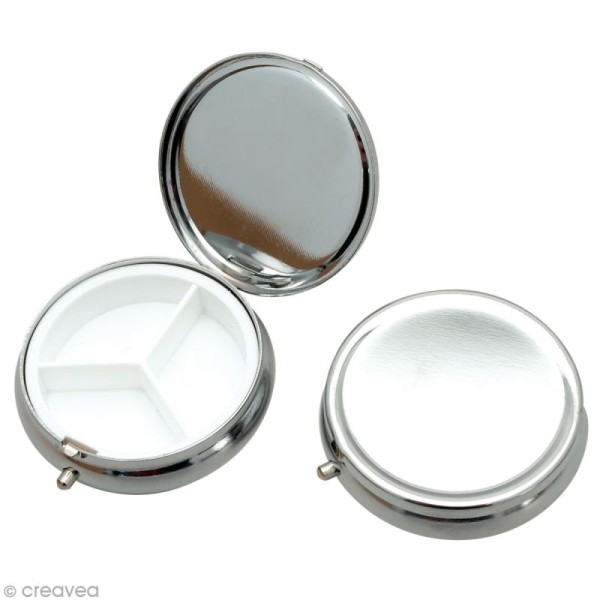 Boîte ronde en métal 5,8 cm à décorer - Boîte métal à décorer - Creavea