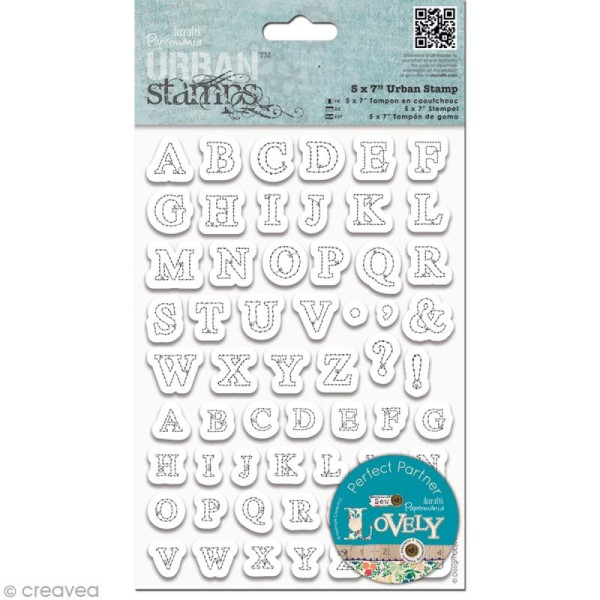Tampons cling Urban stamps - Sew lovely - Alphabet cousu - Photo n°1