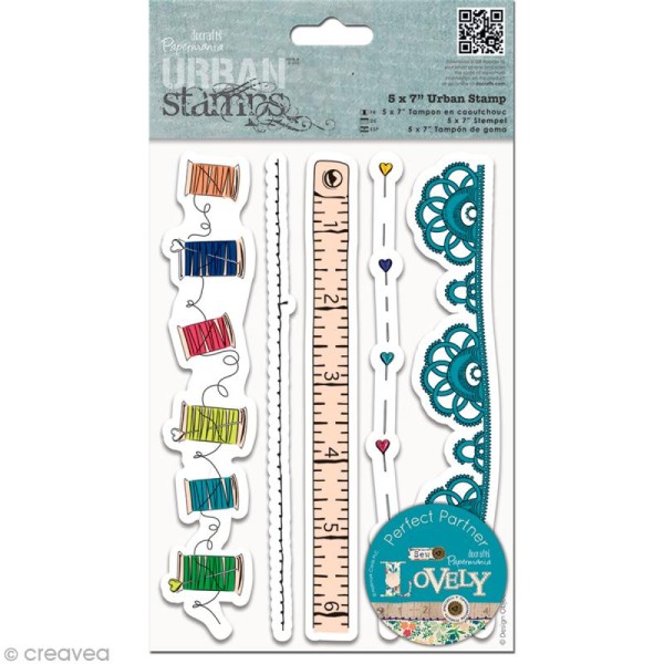 Tampons cling Urban stamps - Sew lovely - Galons - Photo n°1